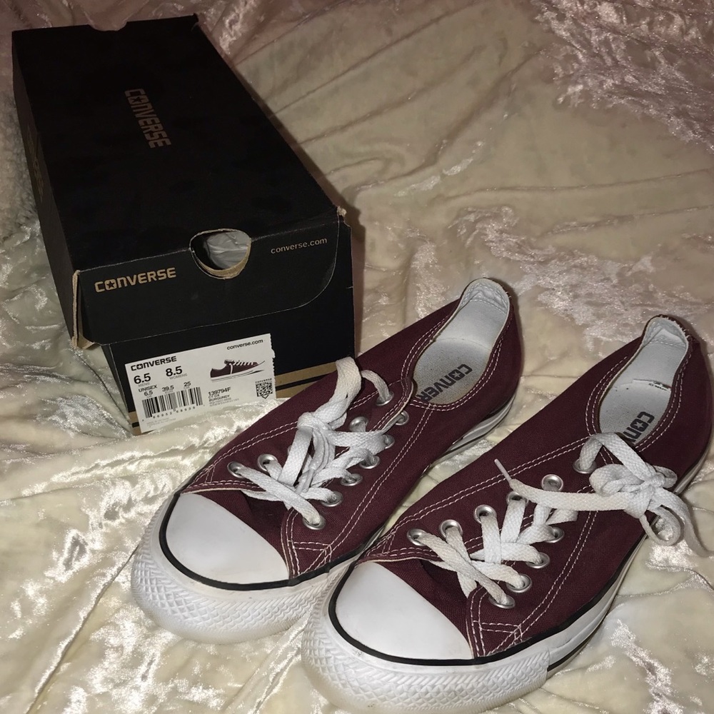 Maroon Converse